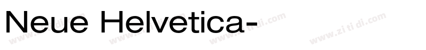 Neue Helvetica字体转换